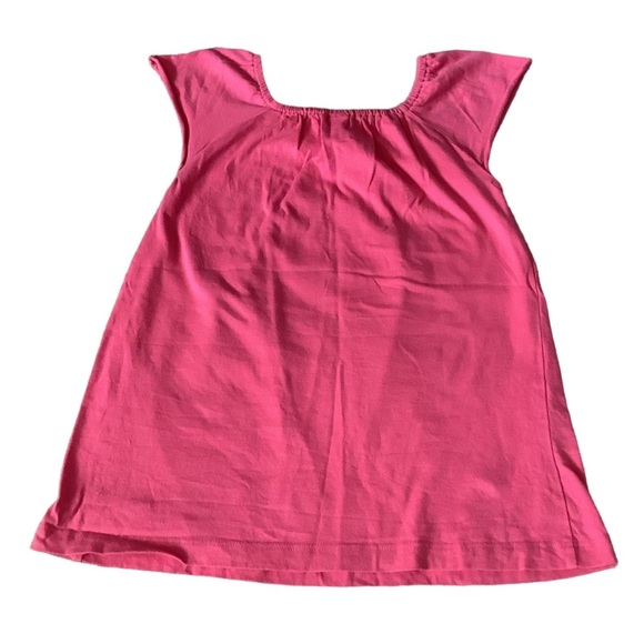 BOGO 🥳 Oshkosh B’gosh cap sleeve tank top shirt / girls 6X / pink embroidered - Picture 2 of 5